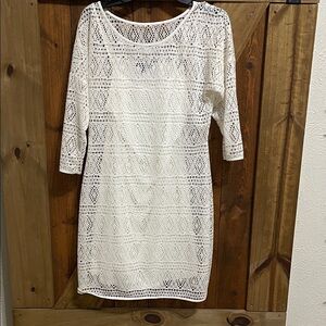 Express White Lace Dress